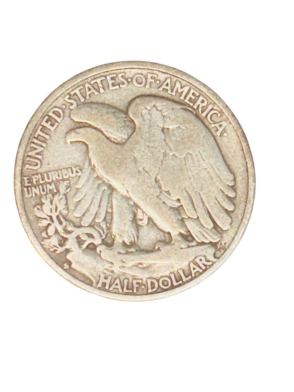 1942-S Walking Liberty Half Dollar Silver Coin - Silver - Picture 5 of 6